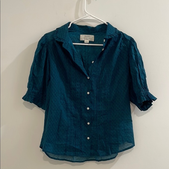 Trovata Birds of Paradis Button Down Blouse - Picture 1 of 5